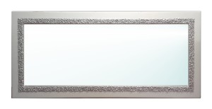 Lustro w ramie. Naturalny kamień. Białe. 70x140
