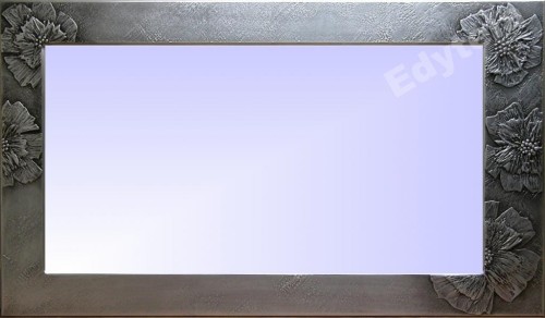 Lustro w ramie. Aluminiowe Kwiaty.