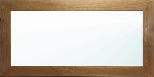 Lustro w ramie dębowej.