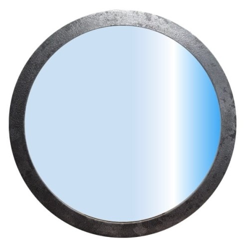 Lustro okrągłe aluminiowe.