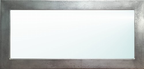 Lustro w ramie. Aluminium beton.